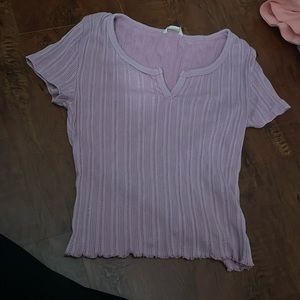 Aeropostale Pink crop-top, Size Junior Large
